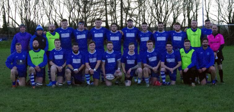 Haverfordwest RFC line up before kick off